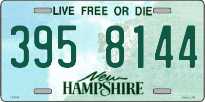 NH license plate 3958144