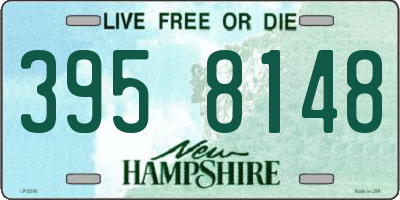 NH license plate 3958148