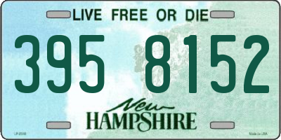 NH license plate 3958152