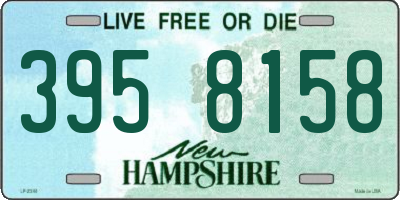 NH license plate 3958158