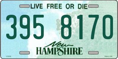 NH license plate 3958170