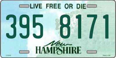 NH license plate 3958171