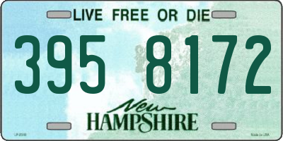 NH license plate 3958172