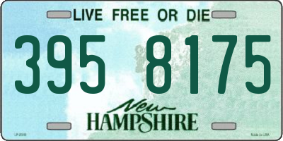 NH license plate 3958175