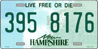 NH license plate 3958176