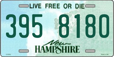 NH license plate 3958180