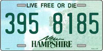 NH license plate 3958185