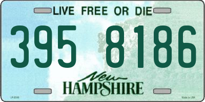 NH license plate 3958186