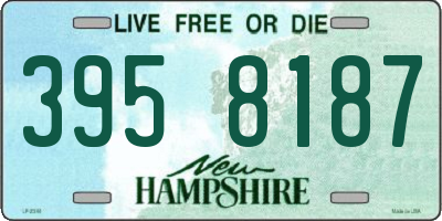 NH license plate 3958187