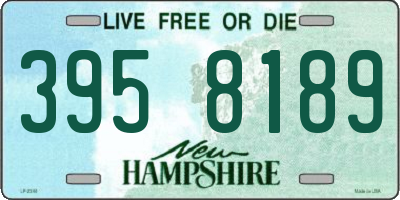 NH license plate 3958189
