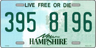 NH license plate 3958196