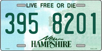 NH license plate 3958201