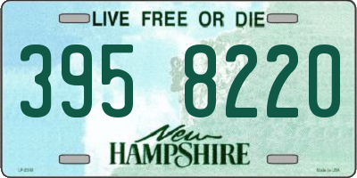 NH license plate 3958220