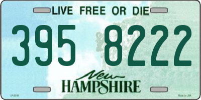 NH license plate 3958222