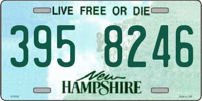 NH license plate 3958246