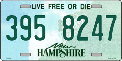 NH license plate 3958247