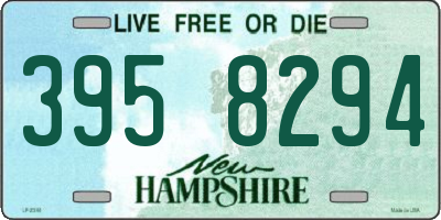 NH license plate 3958294