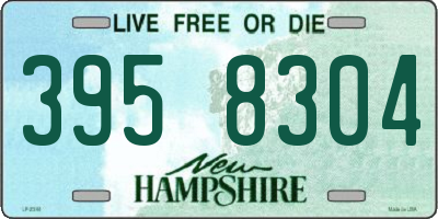 NH license plate 3958304