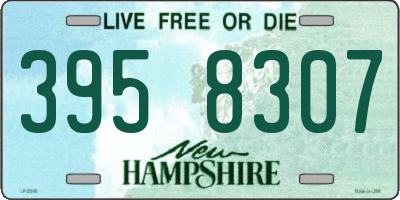 NH license plate 3958307