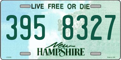 NH license plate 3958327