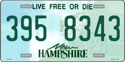 NH license plate 3958343