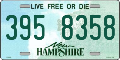NH license plate 3958358
