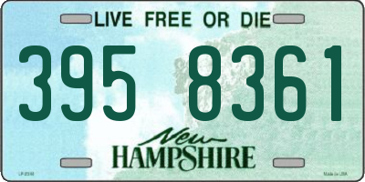 NH license plate 3958361