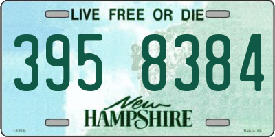 NH license plate 3958384