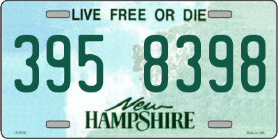 NH license plate 3958398