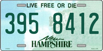 NH license plate 3958412