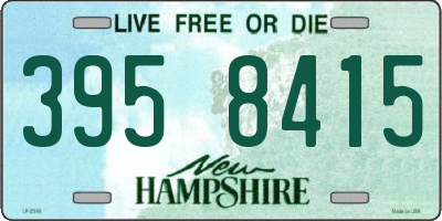 NH license plate 3958415