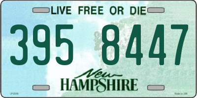 NH license plate 3958447