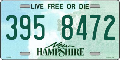 NH license plate 3958472