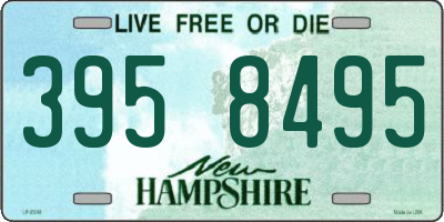 NH license plate 3958495
