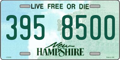 NH license plate 3958500