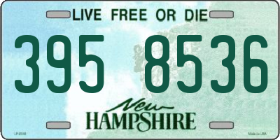 NH license plate 3958536
