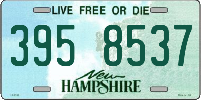 NH license plate 3958537