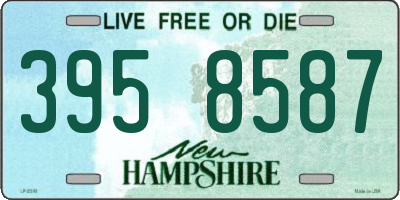 NH license plate 3958587