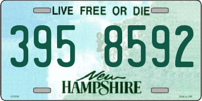 NH license plate 3958592