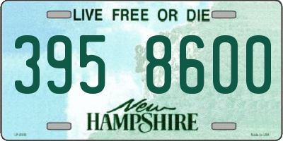 NH license plate 3958600