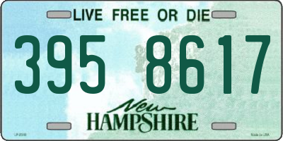 NH license plate 3958617