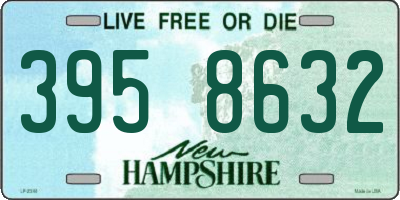 NH license plate 3958632