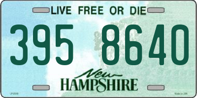 NH license plate 3958640
