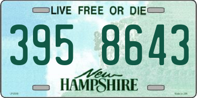 NH license plate 3958643