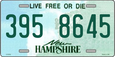 NH license plate 3958645