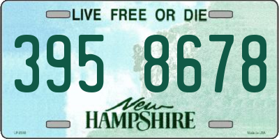 NH license plate 3958678