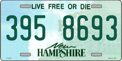 NH license plate 3958693