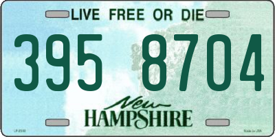 NH license plate 3958704