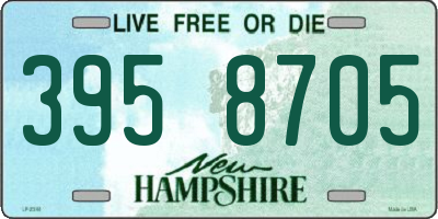 NH license plate 3958705