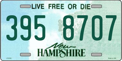 NH license plate 3958707